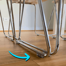 Felt Sled Chair Glides – Clip-On Style for Timber Floor Protection