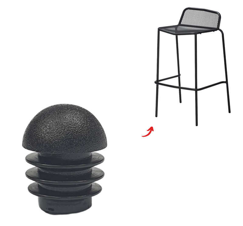 Round Domed Internal Chair Tips