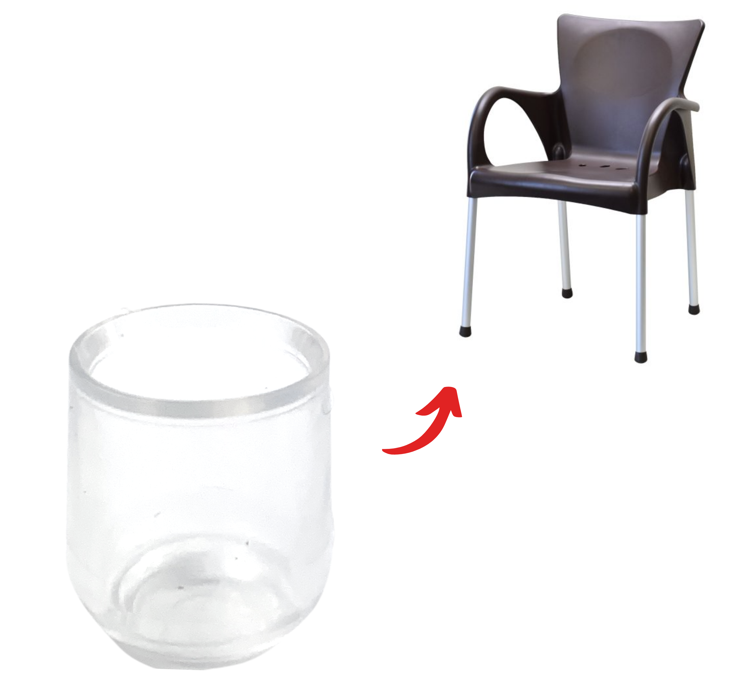 Round Chair Leg Protectors for Bar Stools – Silicone Outdoor | Chai...