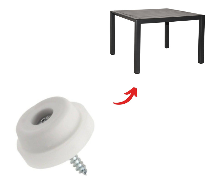 24mm Rubber Screw In Chair Tip NONE SLIP