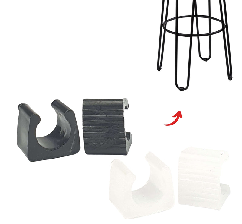 Clip-On Glides for Hairpin Sled Chairs – Lightweight Fit for Short Legs