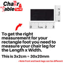 Rectangular Outdoor Silicone Chair Leg Protectors – Protect Floors & Furniture Outdoors