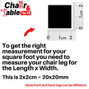 Square Outdoor Silicone Chair Leg Protectors – Protect Floors & Furniture Outdoors