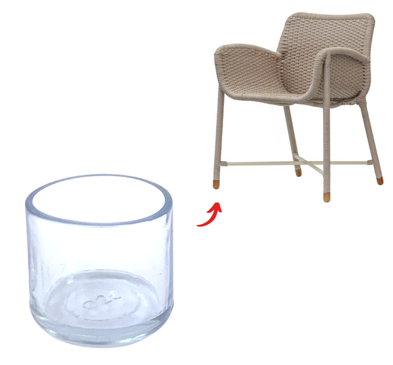 Round Outdoor Silicone Chair Leg Protectors – Protect Floors & Furniture Outdoors
