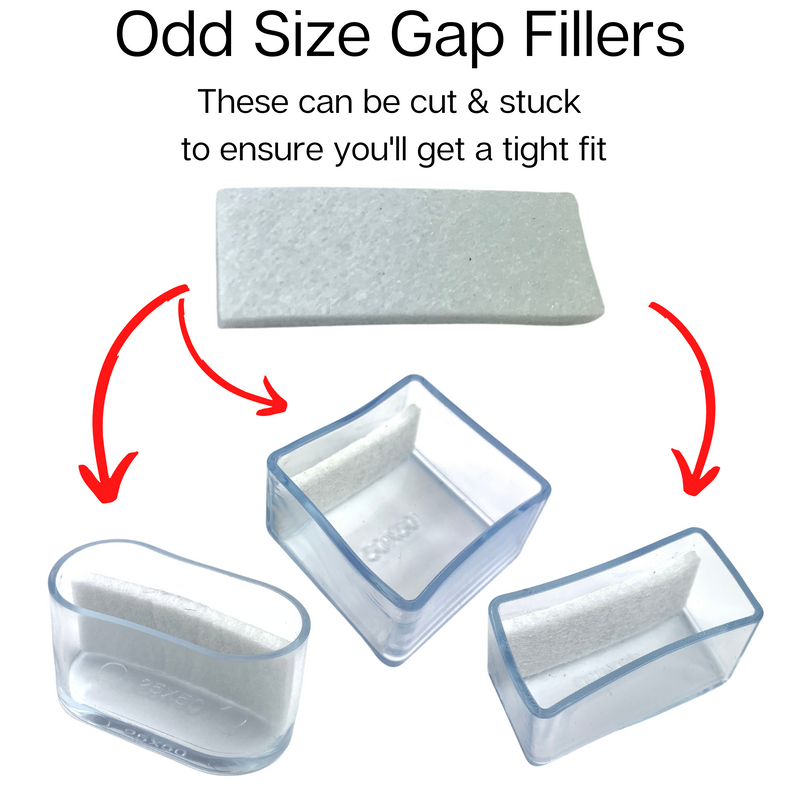 Oval Hybrid Silicone Chair Tip Protector