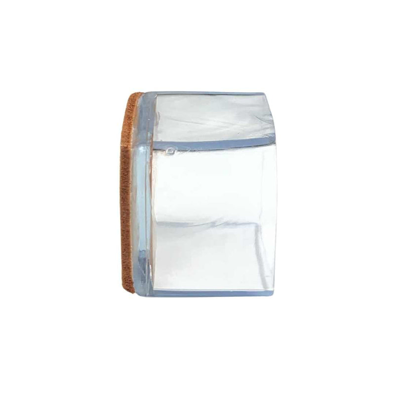 Felt Square Silicone Chair Tips – Scratch-Free & Silent Protection Indoors