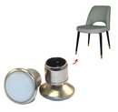 Nickel Plated Swivel Chair Leg Protectors – Vintage Style Tips (13mm & 16mm)FOR ALL FLOORING