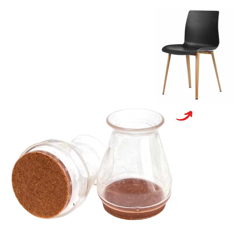 Groovy Felt Chair Leg Glides – Stop Scratches & Noise on Timber Floors