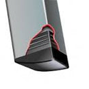 S104 18mm square internal angled chair tip - Chair & Table Tips