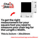 M8 Internal Thread Square Adaptor