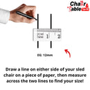 Black Clip-On Glides – For Sled Base Chairs (Non-Felt)